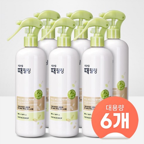 더페이스샵 보들보들 때필링 각질 제거제, 500ml, 6개