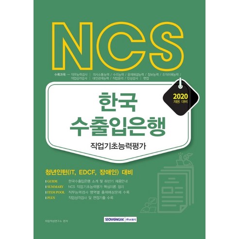 NCS 한국수출입은행 직업기초능력평가(청년인턴)(2020 하반기), 서원각