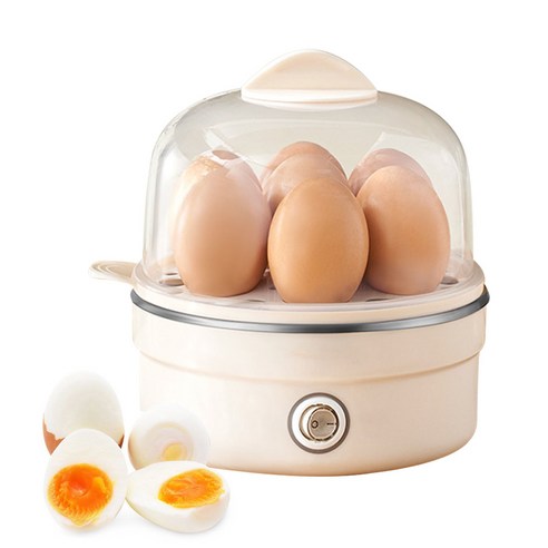 계란 삶는 기계 에그 쿠커 반숙 에그쿠커 호박 고구마 만두 멀티찜기, 베이지1단