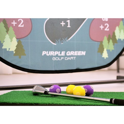 실내에서 편안하게 스윙 연습하는 혁신적인 골프 연습기