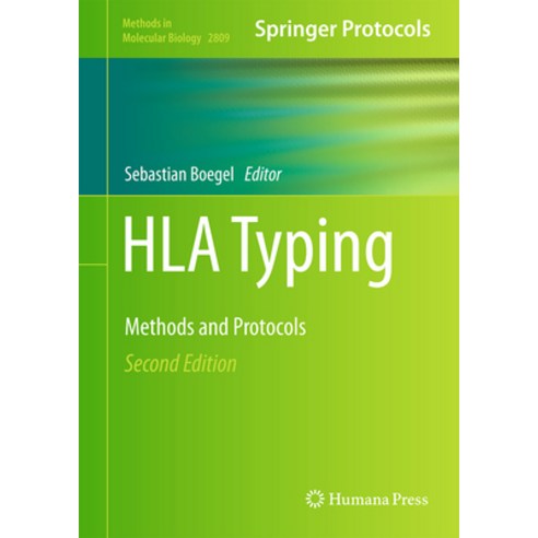 (영문도서) HLA Typing: Methods and Protocols Hardcover, Humana, English, 9781071638736