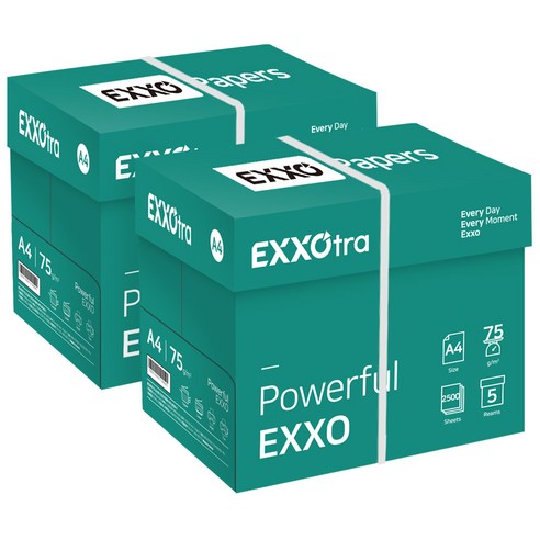 엑소트라(EXXOtra) 복사용지 75g, 2500매, A4