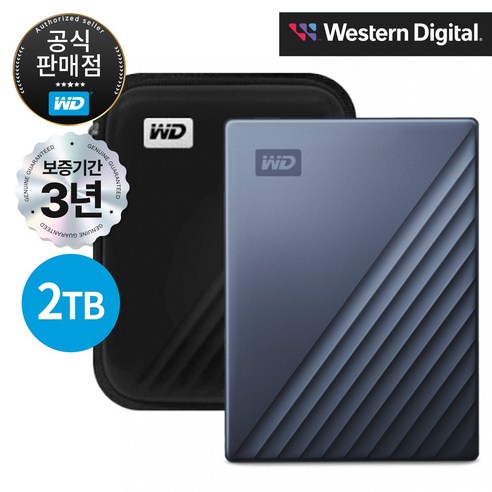 WD My Passport Ultra Gen4 외장하드, 2TB, 블루