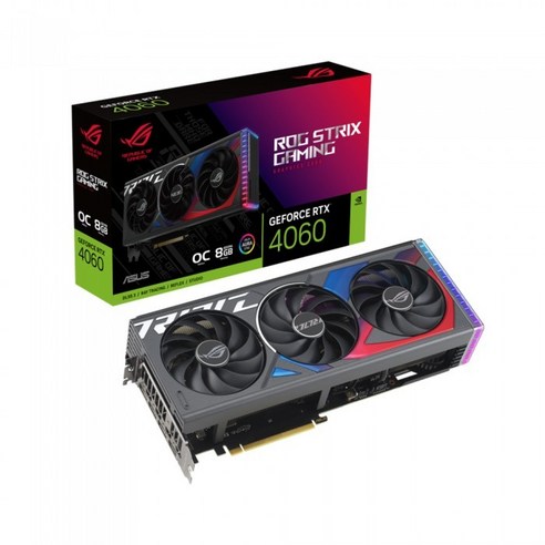 ASUS w ASUS ROG STRIX 지포스 RTX 4060 O8G GAMING OC D6 8GB