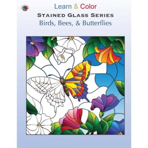 (영문도서) Birds Bees and Butterflies Paperback, Learn & Color Books, English, 9781947482364