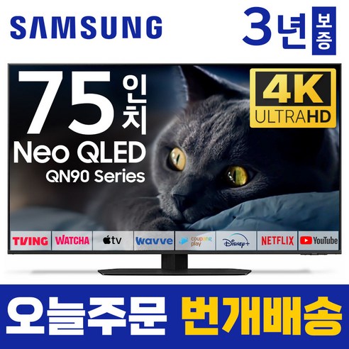 몰입적 엔터테인먼트를 위한 삼성 75인치 네오 QLED TV