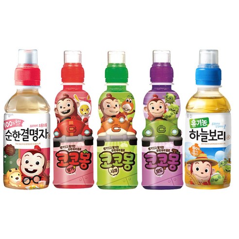 코코몽 200ml X 24펫/딸기/사과/포도/순결명자/유기농하늘보리, 코코몽 딸기 200ml x 24펫 X 1