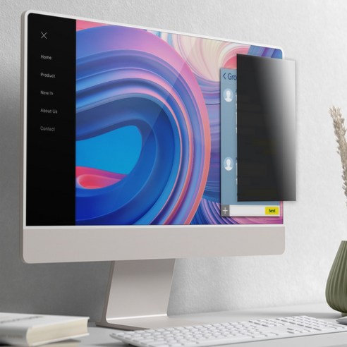 옆자리 시선, 이제 그만! 내 정보는 내가 지킨다: 힐링쉴드 보안필름 사용 후기 모니터정보보안필름쉴드