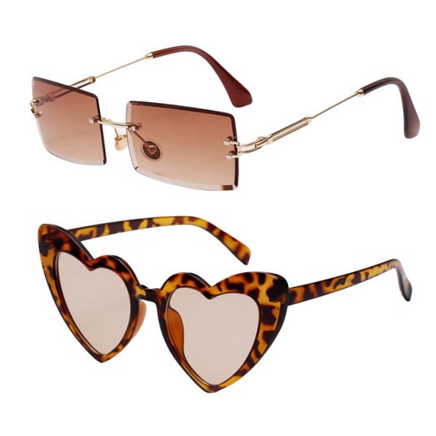 레트로 패션 사각형 선글라스 고양이 눈 여자 패션 안경 안경 UV-400 보호