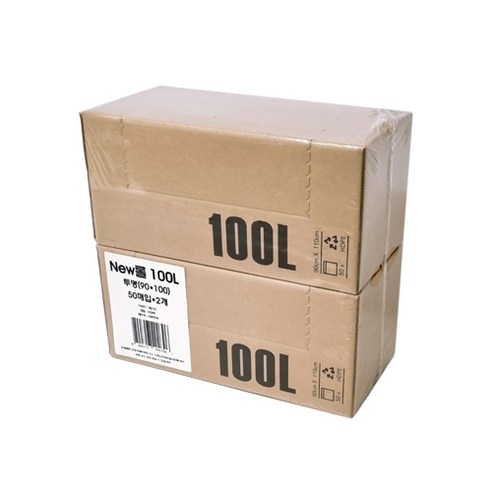 디에스 NEW롤 비닐봉투, 50매입*2개, 100L