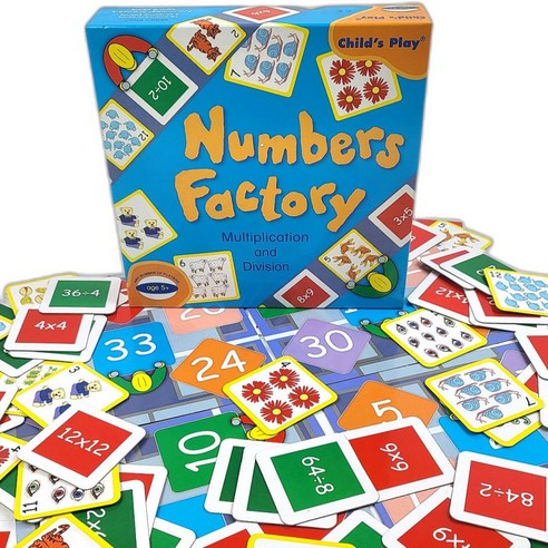 에듀카코리아) 숫자 공장 Number Factory 12단 곱셈 나눗셈 보드게임, 1개