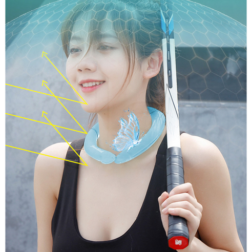 목에 감기는 시원한 행복, 룰루랄라 얼음목걸이