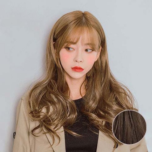 가발매니아 붙임머리 제디 5피스 헤어피스 리치펌, 초코브라운, 1개
