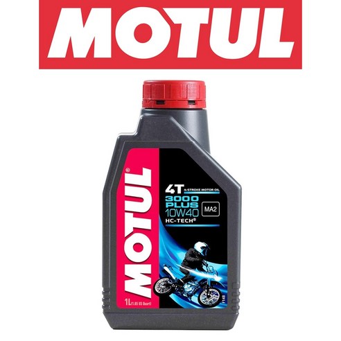 모튤 엔진오일 MOTUL 3000 3100 10W40 (50%합성/JASO MA2), 3000 PLUS, 1개