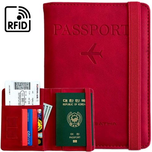 브레다 해킹방지 여권케이스 RFID차단 여권지갑
