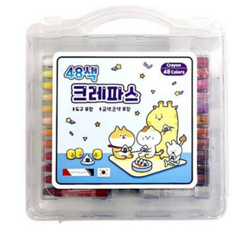 모닝글로리 크레파스 블루, 48색, 6세트