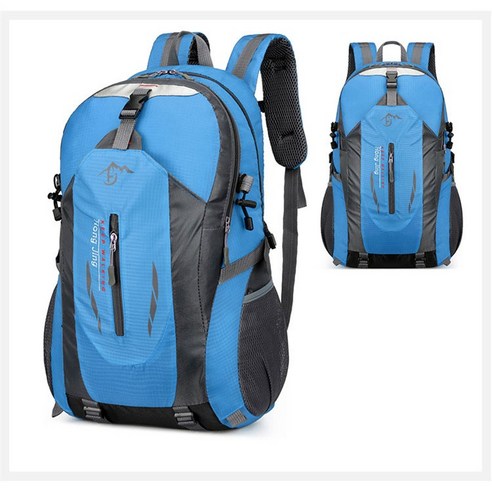 킴스브로 경량형 백팩 캠핑 등산배낭 40L, 블루