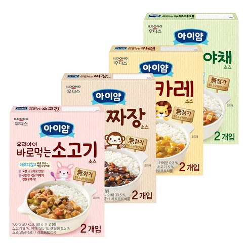 일동후디스 아이얌 바로먹는 소스, 1, 4종, 1세트