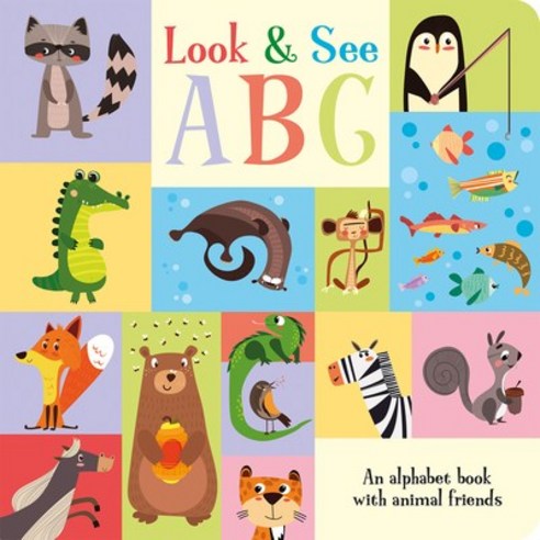 Look & See ABC: An Alphabet Book with Animal Friends Board Books, Imagine That