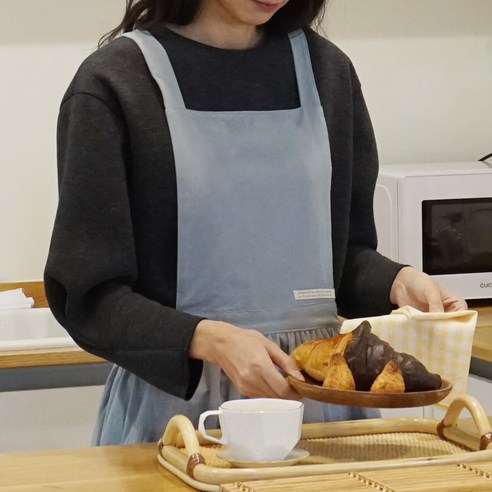 잇츠온 코튼 파스텔 원피스 앞치마, 스카이, 2개