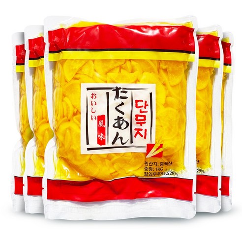 토호 슬라이스 단무지 (1kg/10봉), 1kg, 10개