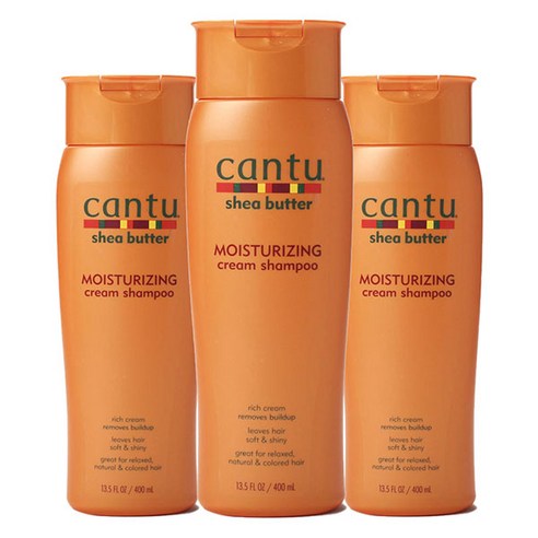 칸투 시어 버터 모이스처라이징 크림 샴푸, 400ml, 3개