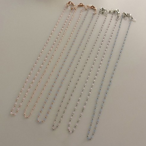 블루링 비즈 마스크스트랩 목걸이 안경줄 2종 set
