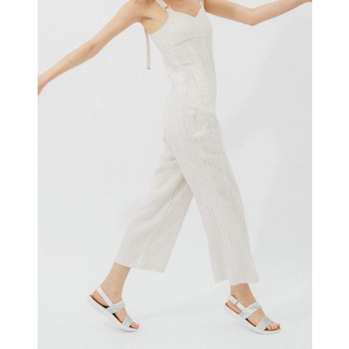 [바라옴브레글리터백스트랩샌들] 화이트 여성 FFSO1E122WT