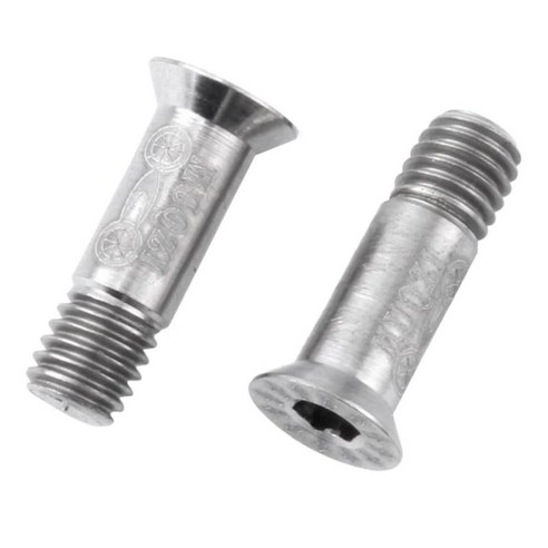 2PCS 티타늄 합금 뒷 변속기 나사 MTB 자전거 풀리 롤러 볼트 나사, 실버, 설명