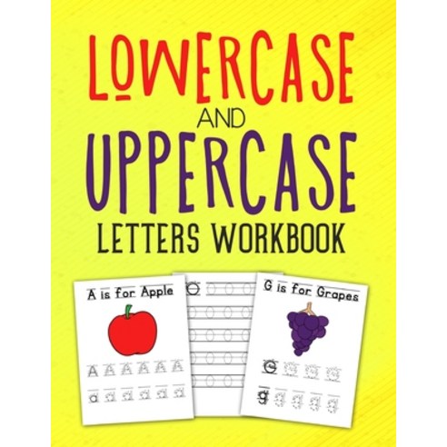 Lowercase and Uppercase letters Workbook: trace letters alphabet ...