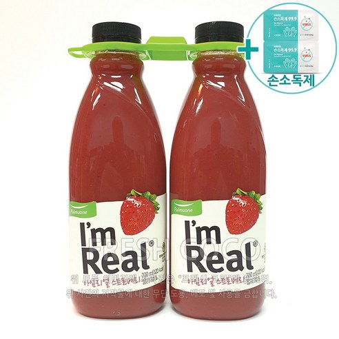 아임리얼 딸기 700ml x 1개 아이스박스포장, 6개 아임리얼 딸기 700ml x 1개 아이스박스포장, 6개