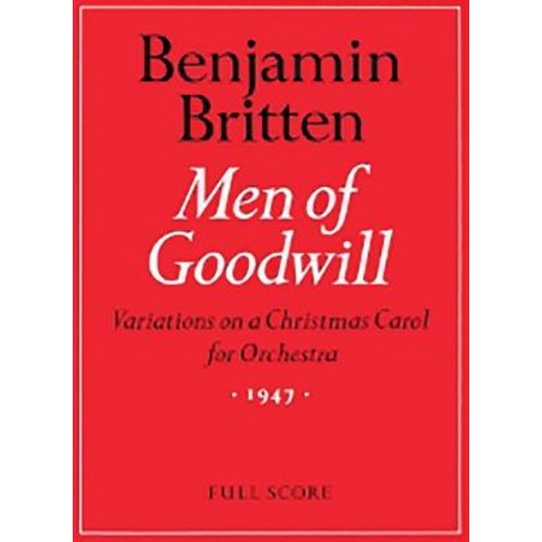 (영문도서) Men of Goodwill: Full Score Paperback, Faber & Faber, English, 9780571506200