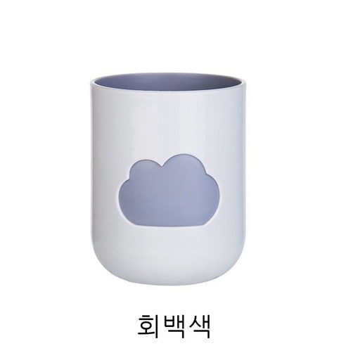 세구컵 구름 양치컵 치독컵 세면컵 심플하고 귀여운 커플 세트 남녀 사색, 그레이+[1칫솔]