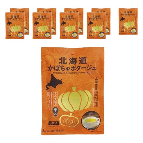 블레싱오브홋카이도 펌킨 포타주 3개입, 10개, 60g