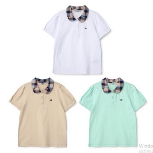 레노마키즈 NC13 체크 카라 티셔츠 R2320T156