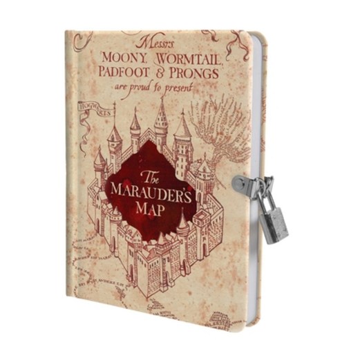 Harry Potter: Marauder's Map Lock & Key Diary Hardcover, Insights, English, 9781647222833