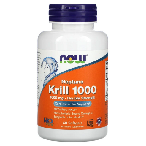 Now Foods 넵튠 크릴 1000mg 소프트젤, 1개, 60정