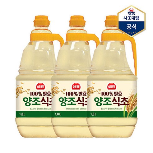 사조 양조식초 1.8L X 3개