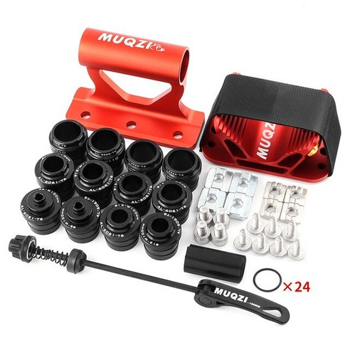 스키캐리어 MUQZI차량용 자전거 포크 마운트 루프 랙 퀵 릴리스 액슬 캐리어 홀더 5x100mm, 02 Front Rear Red