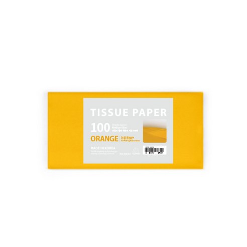 PaperPhant 다용도 Color 색화지 4절 (Tissue Paper), 오렌지, 100매