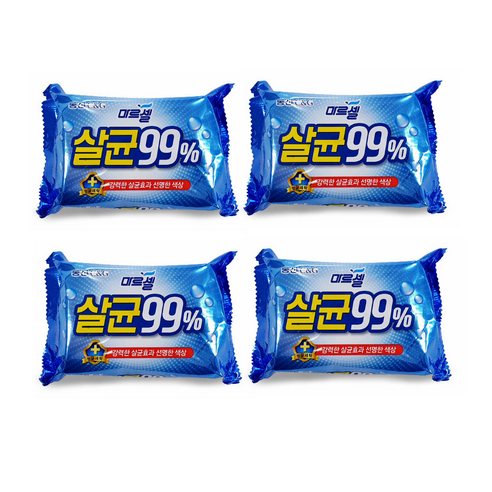 동산 마르셀 살균 99% 세탁비누 빨래비누 4개입 1개, 230g, 4개