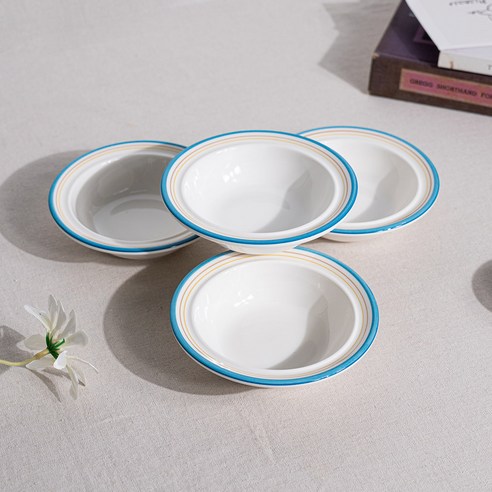 시라쿠스 메이플 찬기 L 16cm, 4개, 코지블루