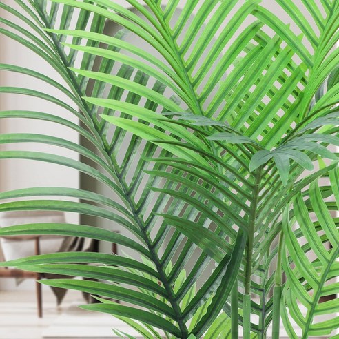 SAIVEINA 아레카야자 조화 화분, 시들지 않는 싱그러움으로 당신의 공간에 생기를 불어넣으세요.