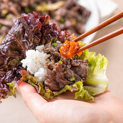 부드러운 식감과 깊은 풍미의 1등급 한우 불고기