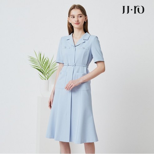 JJ지고트 브이넥 칼라 머메이드 원피스 GM5A0OP56