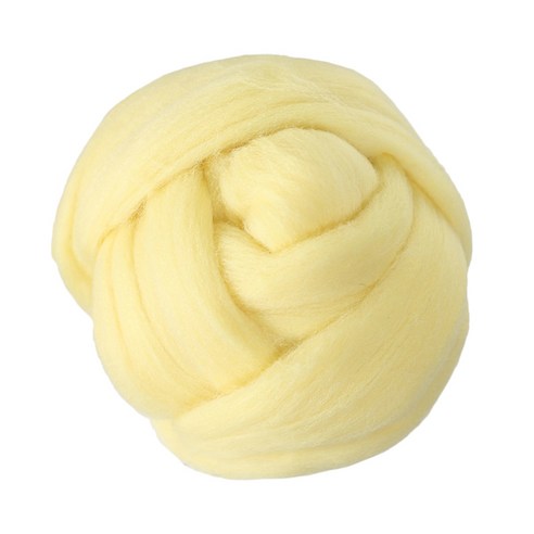 [모핸] 양모 (100g)/ 양모펠트 니들 펠트 DIY 공예 실 만들기, 4.레몬, 1개