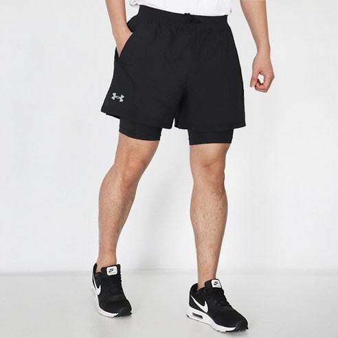 언더아머 남성 트레이닝 반바지 UA 론치 투인원 5인치 쇼츠