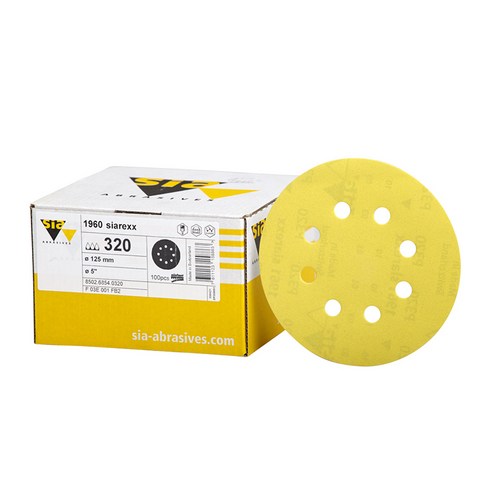 8 홀 백킹 디스크 샌딩 패드 후크 루프 마끼다 무작위 궤도 샌더용 125mm 후크 및 루프, 1개 마끼다원형샌딩페이퍼 13 시아 샌딩페이퍼 원형 1960 80번 100장, 1개
