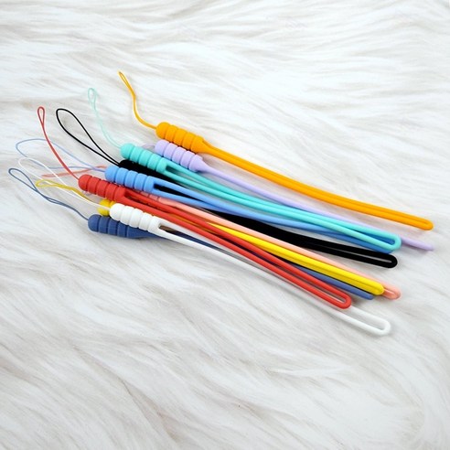 실리콘 핸디선풍기 손목줄 분실방지 휴대폰 스트랩_1P, 핑크, 1개