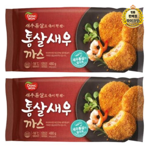 라이크잇 동원 통살 새우까스 (냉동), 16개, 480g